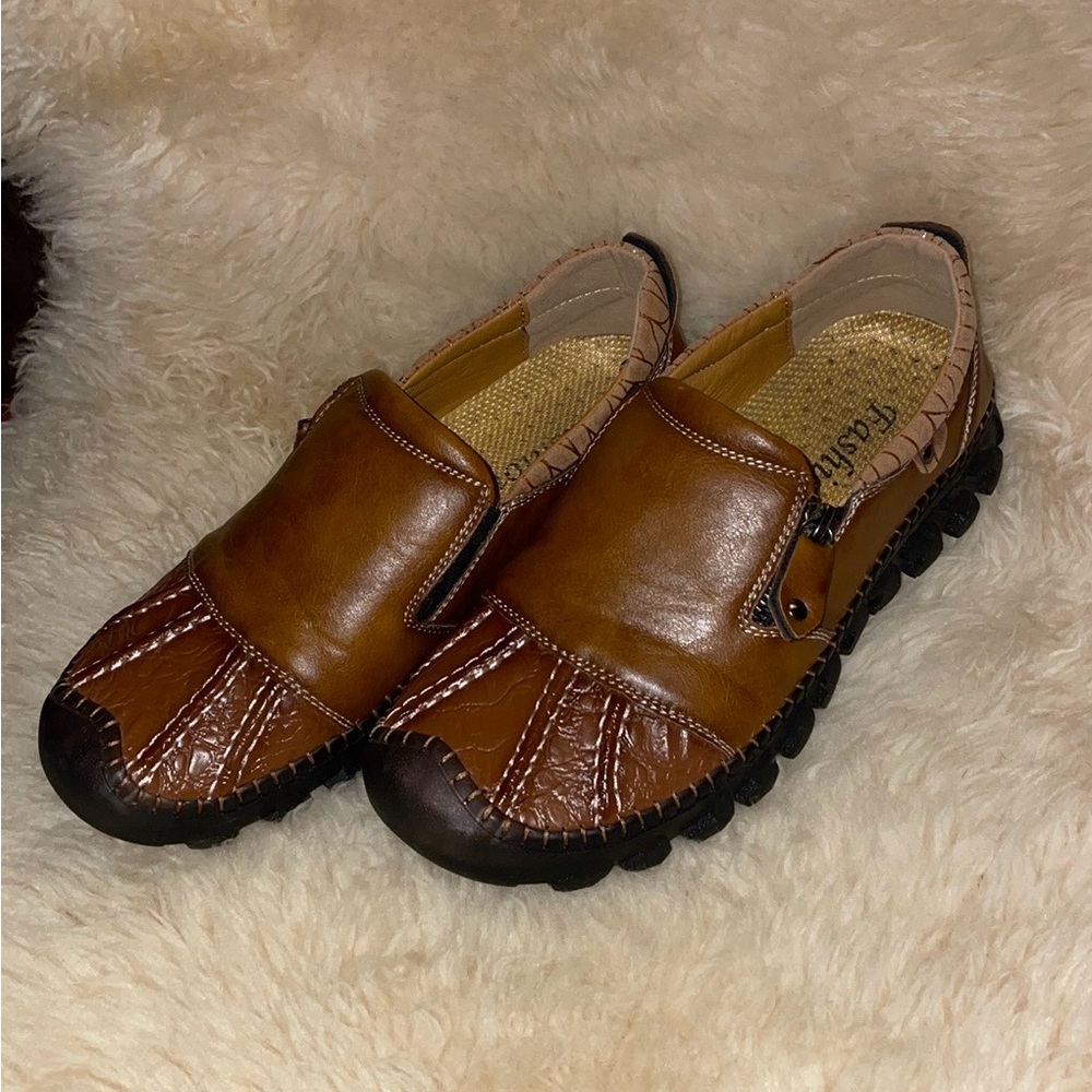 Loafer Treaded Leather Shoe